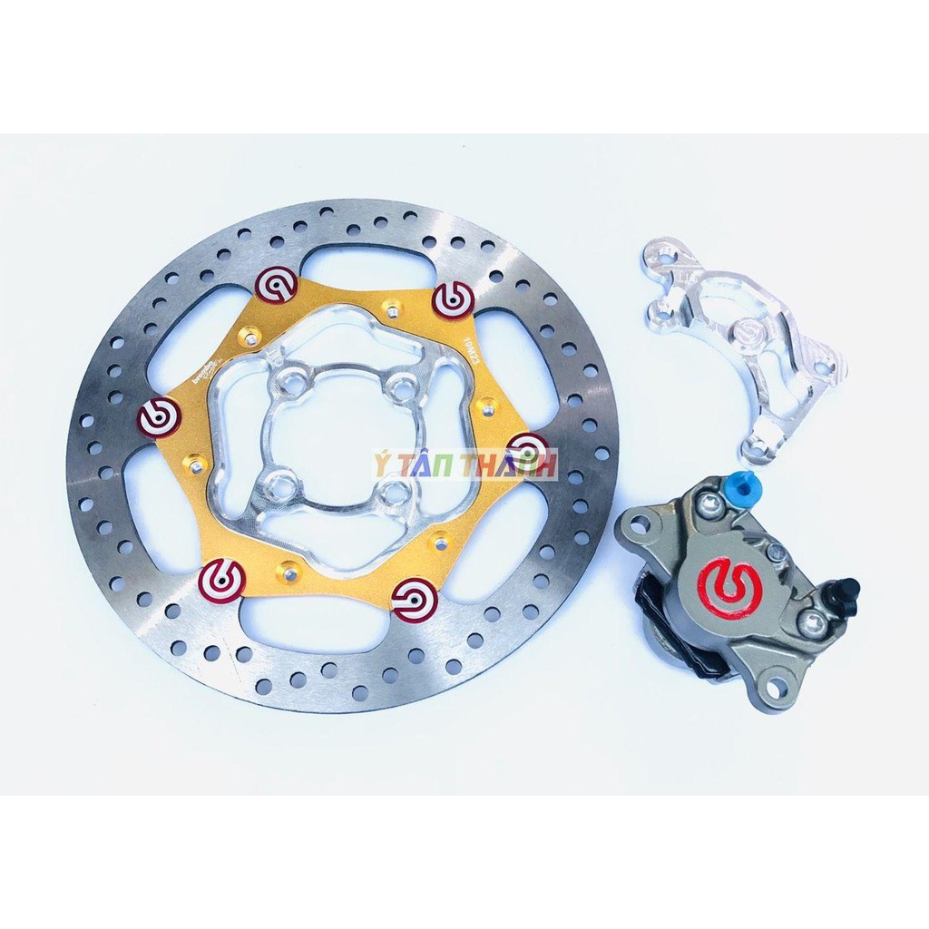 bộ đĩa brembo over heo dầu xám có pas gắn sirius