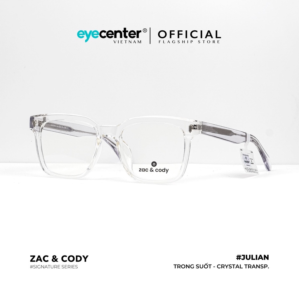 Gọng kính cận vuông A4-S nam nữ chính hãng JULIAN by ZAC&amp;CODY nhập khẩu Eye Center Vietnam