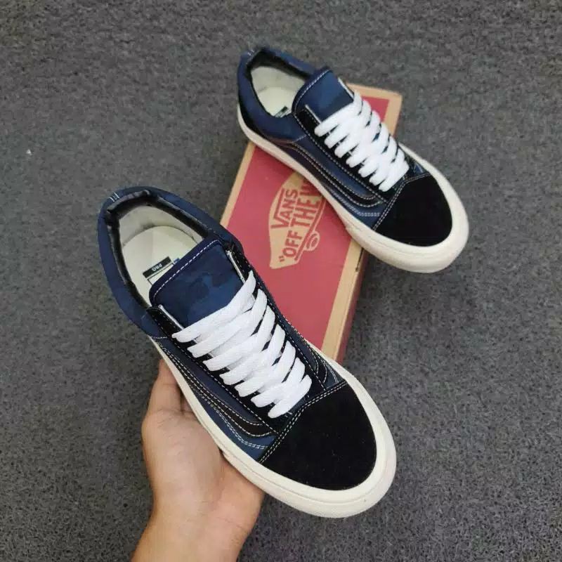 Giày Thể Thao Vans Vault Og Màu Xanh Navy Phong Cách Cổ Điển