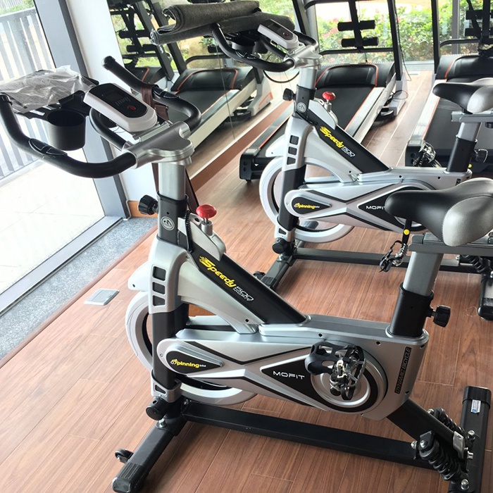 Xe đạp tập thể dục Mofit SP-500 có lò xo tạo độ nghiêng khi đạp | Xe đạp tập cardio hiệu quả