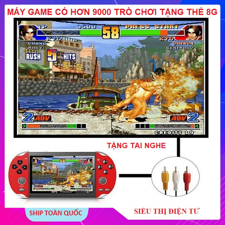 Máy Chơi Game Nitendo X7, Tặng Thẻ 8gb VàTặng Tai Nghe Máy Có Sẵn 9000 Trò Chơi GBA - SNES - GBC - PSP - 2021