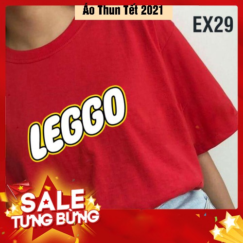 Có Video thật ÁO THUN ĐỎ LEGGO EXID KPOP - Áo thun tết