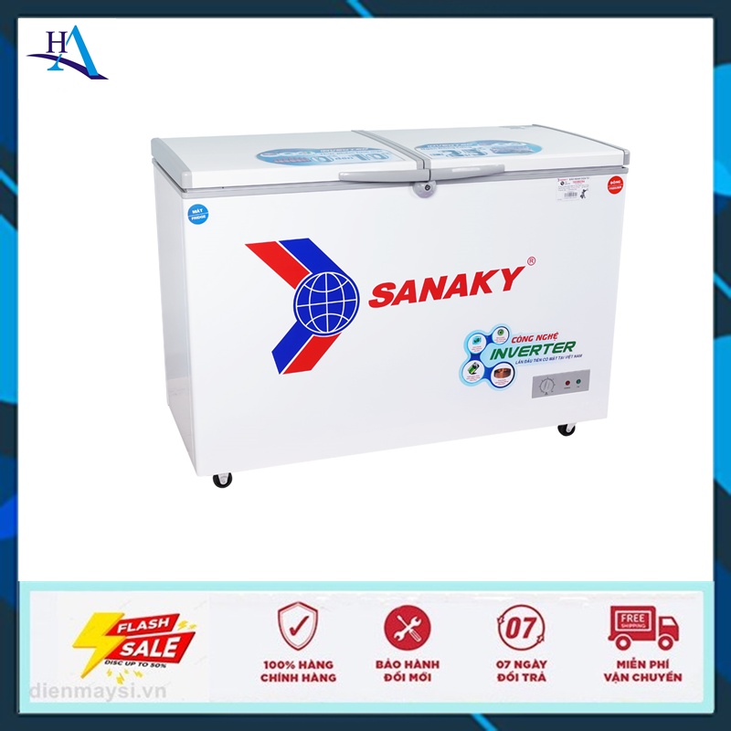 Tủ Đông/Mát SANAKY 360 Lít VH-3699W3 (Miễn phí giao tại HCM-ngoài tỉnh liên hệ shop)