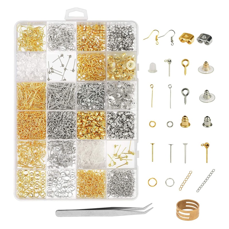 Sa Bộ 2418 Phụ Kiện Làm Bông Tai Chất Lượng Cao