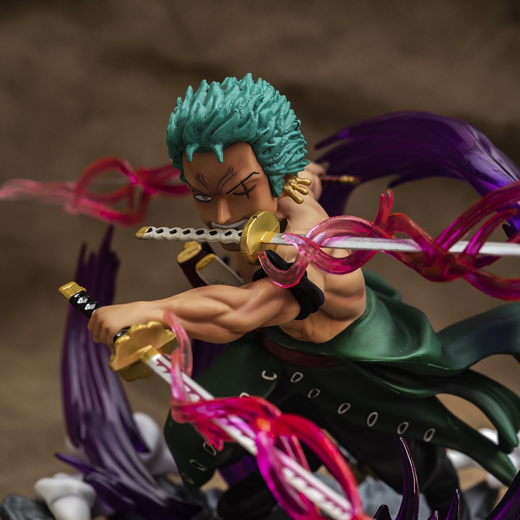 Mô hình One Piece Roronoa Zoro Hắc Kiếm Khí cao 20cm mô hình trang trí OnePiece nhân vật Zoro