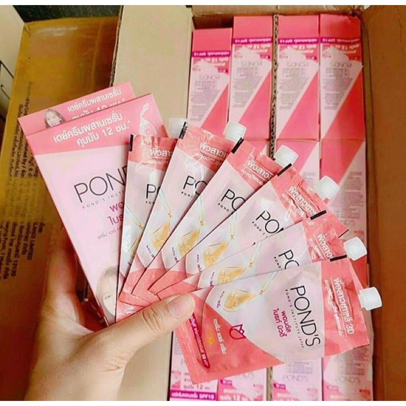 Kem dưỡng trắng da POND'S Thái Lan Hộp 6 gói