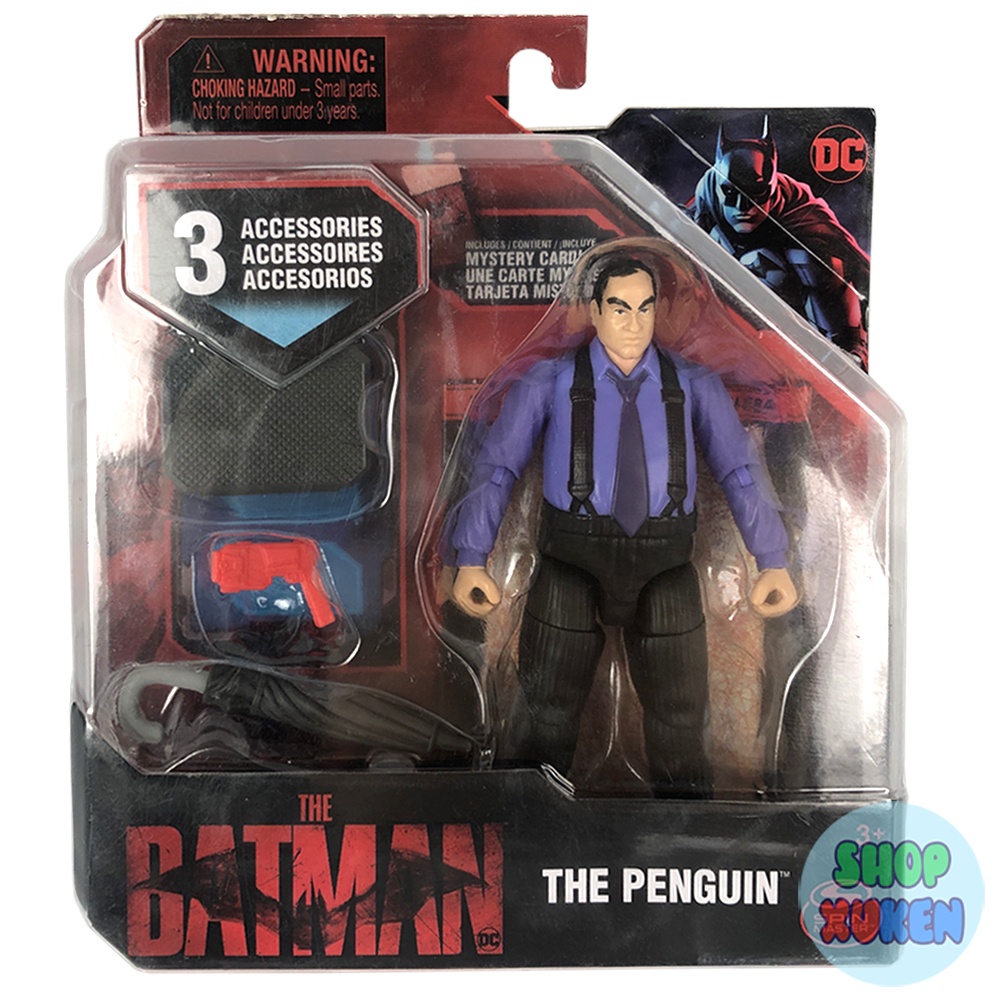 Mô hình DC Comics trang bị 3 phụ kiện Batman, Selina Kyle và Penguin