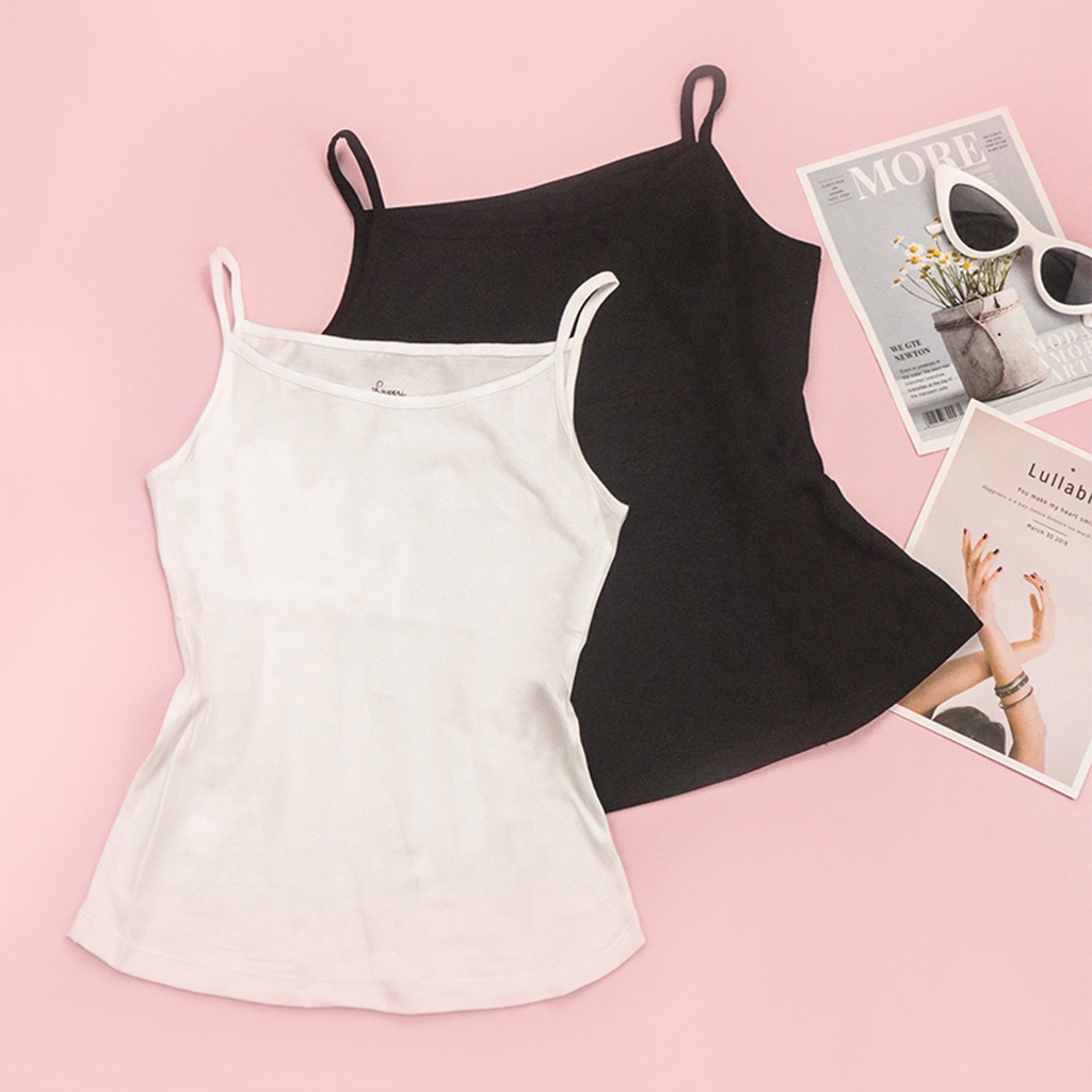 Áo 2 Dây Cotton Luperi chất liệu mềm mịn không bai nhão thấm hút mồ hôi tốt LFAD875