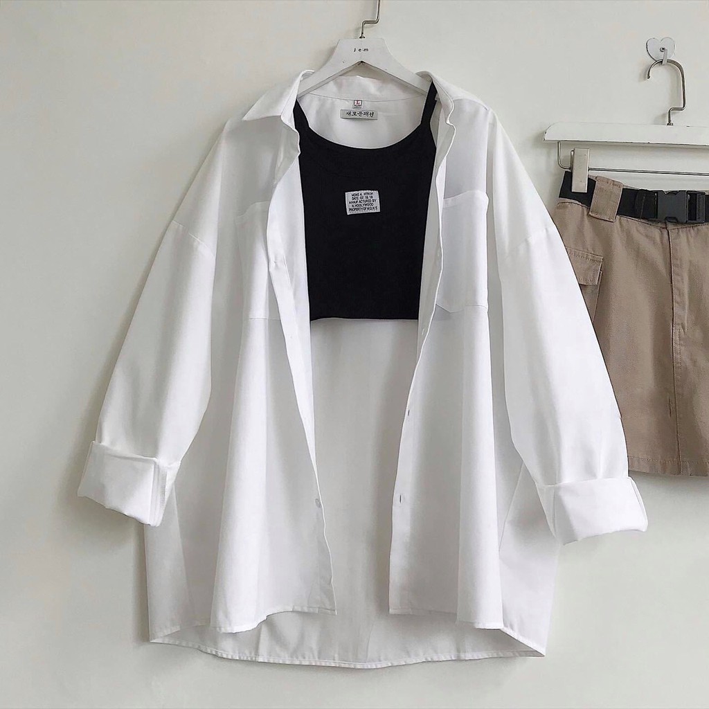 Sơ Mi Túi CHANREEN SMD7 [FREESHIP] Sơ mi hai túi năng động, dáng rộng unisex, mặc đi chơi, đi làm, đi học | BigBuy360 - bigbuy360.vn