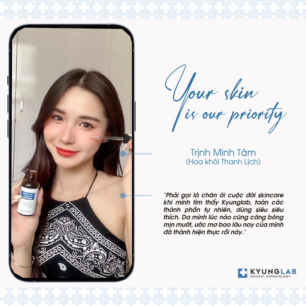 Serum HA B5 Kyung Lab Hydra Ampoule cấp ẩm căng bóng trắng da 50ml