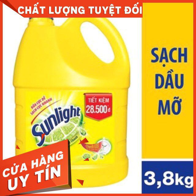 Nước rửa bát sunlight hương chanh 3.8kg