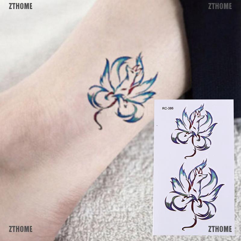 ZTHOME Hình xăm dán chống nước hình con cáo