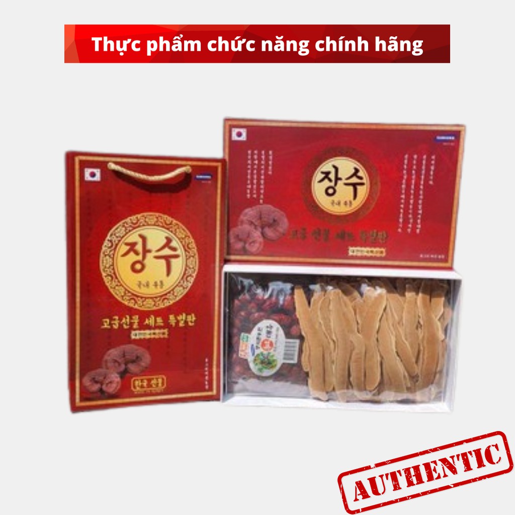 Combo Nấm Linh Chi Thái Lát và Táo Đỏ, Sử dụng hàng ngày rất tốt cho sức khỏe, phù hợp làm quà tặng đối tác, khách hàng