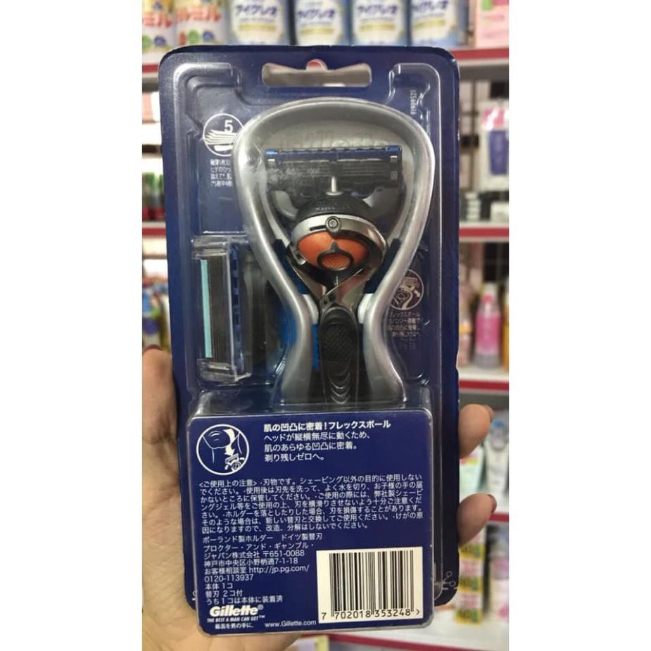 Dao cạo râu massage 5 lưỡi Gillette 5IN1 Fusion Nhật Bản siêu phẩm không thể thiếu dành cho các quý ông