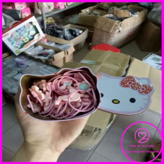 Hộp 40 dây cột tóc kitty cho bé gái