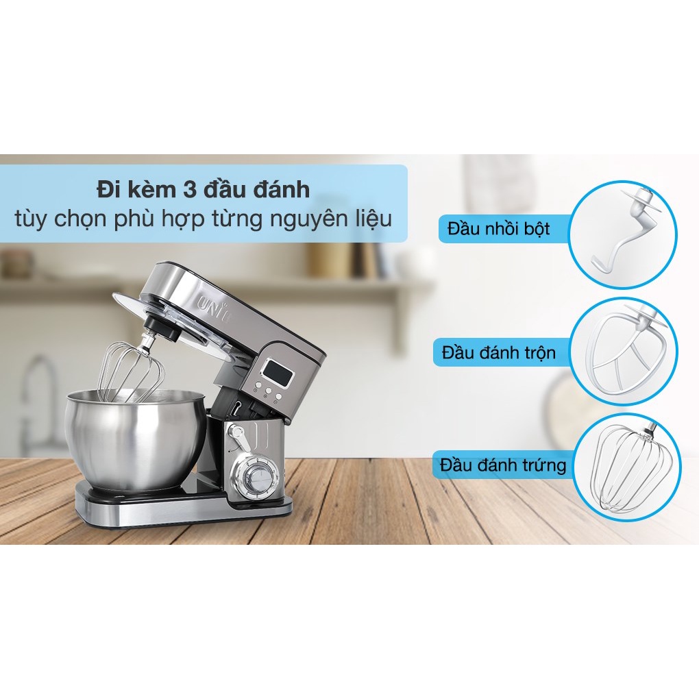 Máy nhồi, trộn bột đánh trứng đa năng UNIE EM5