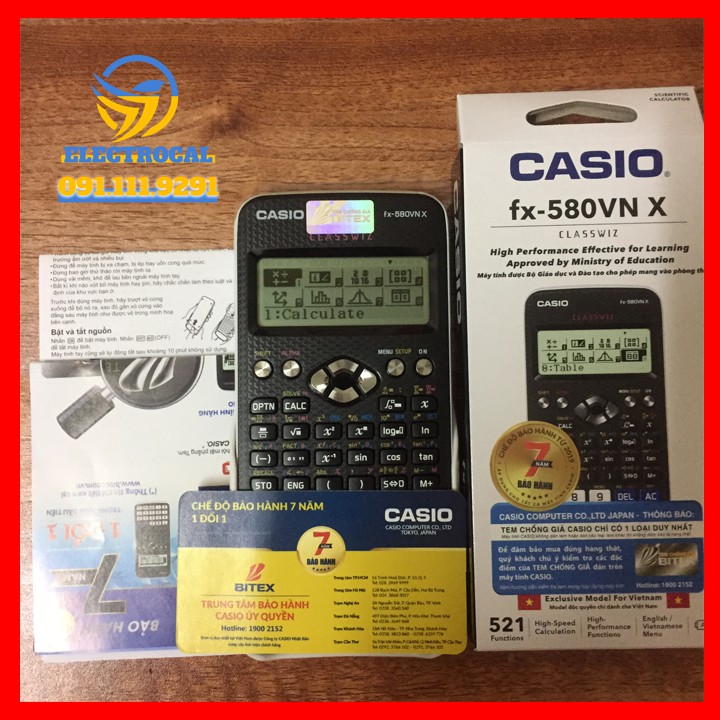 Máy Tính Casio FX 580 VNX Hàng Chính Hãng Bảo Hành TẠI CÔNG TY BITEX | MÁY TÍNH CASIO 580VNX CHÍNH HÃNG