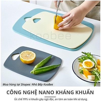 Set 3 Thớt Nhựa Kháng Khuẩn Nhiều màu Hàng Cao Cấp,Thớt Nhựa Kháng Khuẩn Set 3 Món