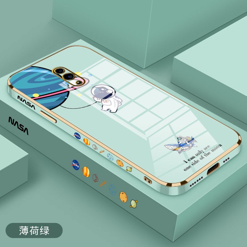Ốp Điện Thoại Mạ Điện Hình Cá Mập/Phi Hành Gia Cho oppo reno 3 reno 3 pro reno reno2 renoZ