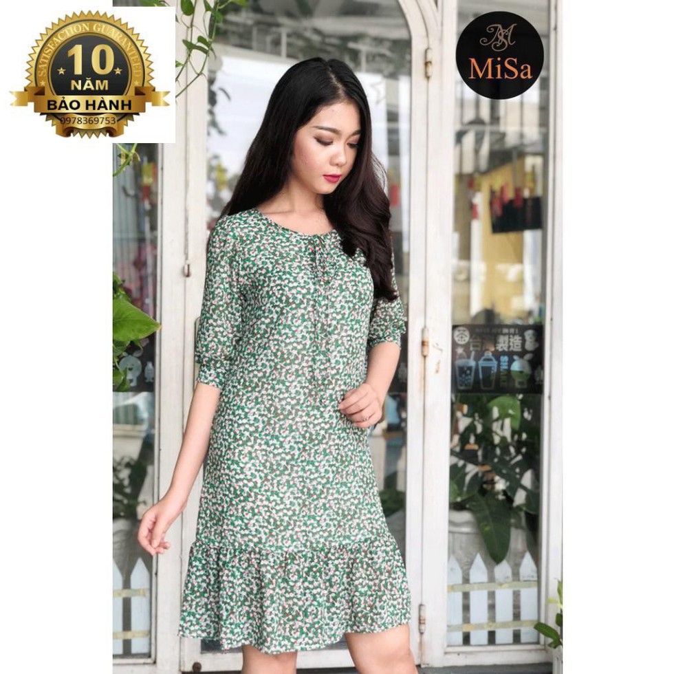 SALE - Đầm suông họa tiết Misa Fashion MS330 Tặng Kèm Nước Hoa