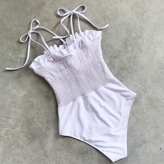 [BKN714] <ÂU> BODYSUIT TRẮNG NƠ VAI | BigBuy360 - bigbuy360.vn