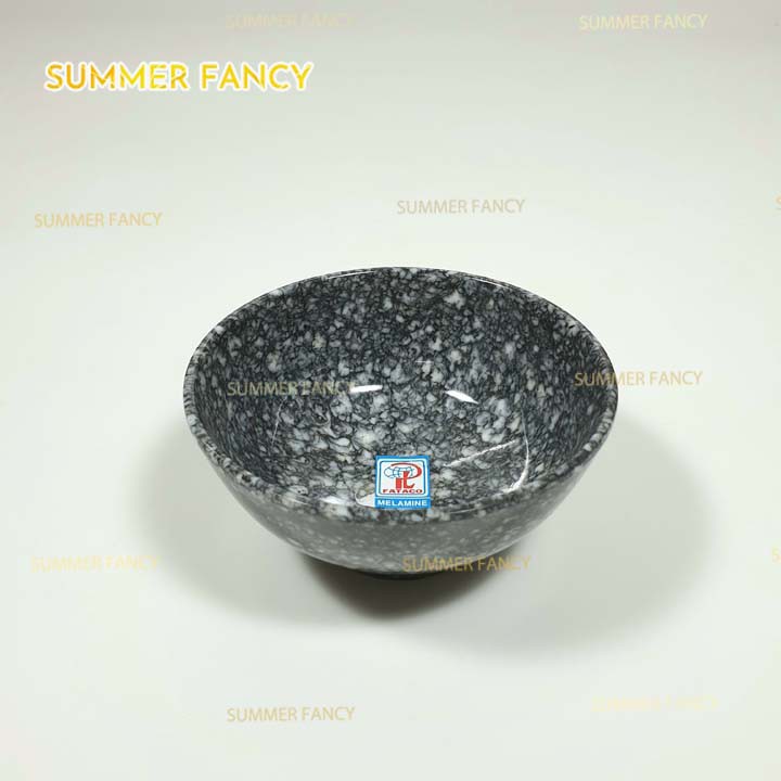 Chén cơm 11.4 x 5.5 cm nhựa melamine phíp màu nâu kem, đen nhà hàng - small bowl F-CO11