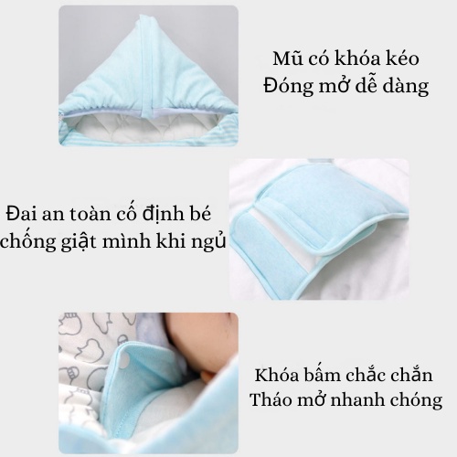 Túi Ngủ Chống Giật Mình Cho Bé