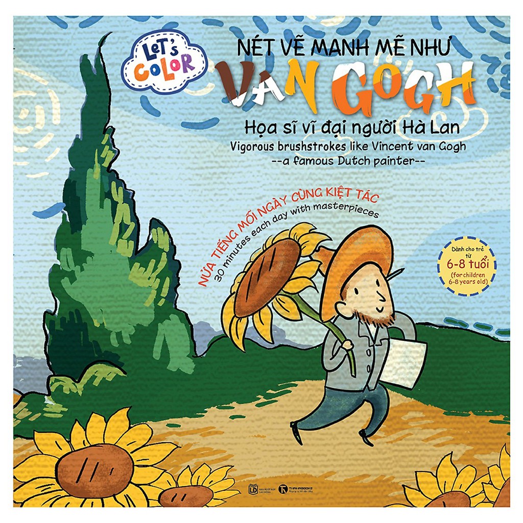 Sách - Let's Color - Nét Vẽ Mạnh Mẽ Như Vangogh