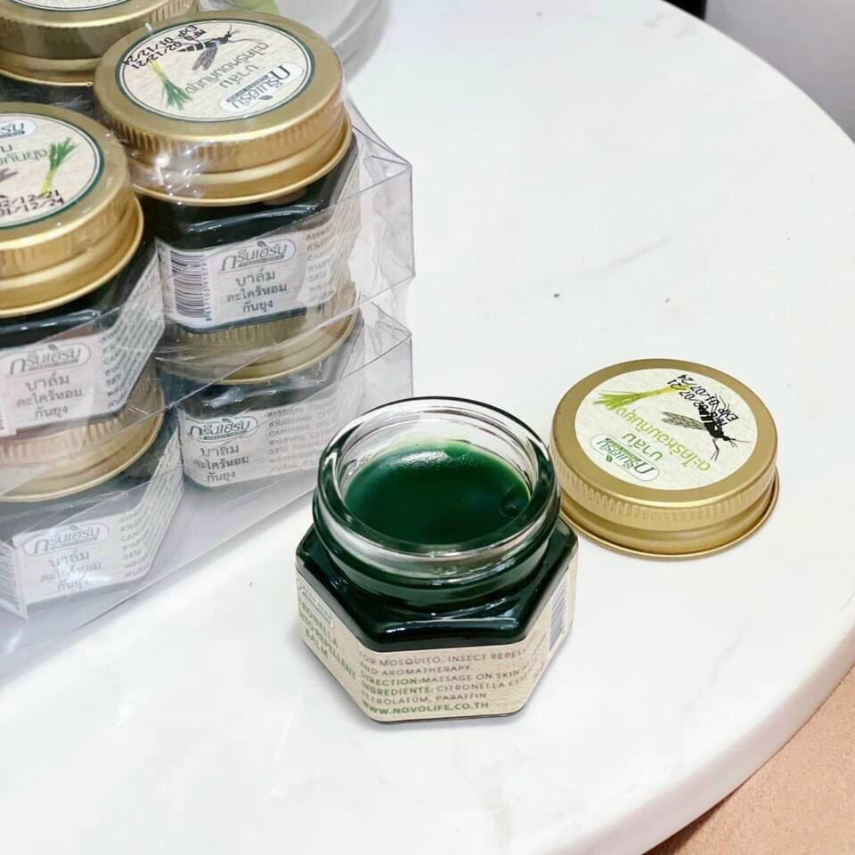Sáp bôi muỗi đốt THÁI LAN GREEN HERB BALM 20g