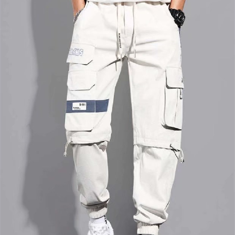 Quần dài nhiều túi dáng rộng phong cách Hàn Quốc thời trang chất lượng cao cho nam size S-5XL