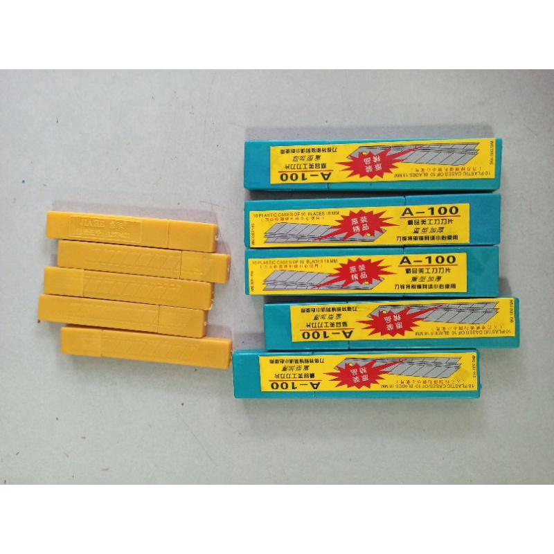HỘP 10 LƯỠI DAO RỌC GIẤY LỚN NHỎ