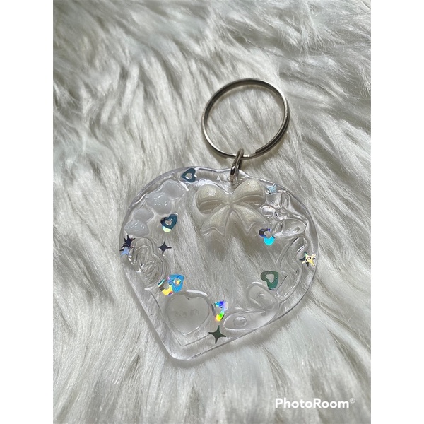 Heart resin / miếng đựng ảnh trái tim