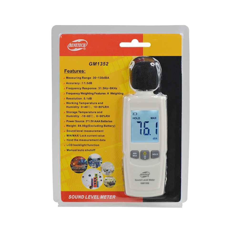 Thiết Bị Đo Độ Ồn GM1352 30 / - 130dBA Kỹ Thuật Số Cầm Tay