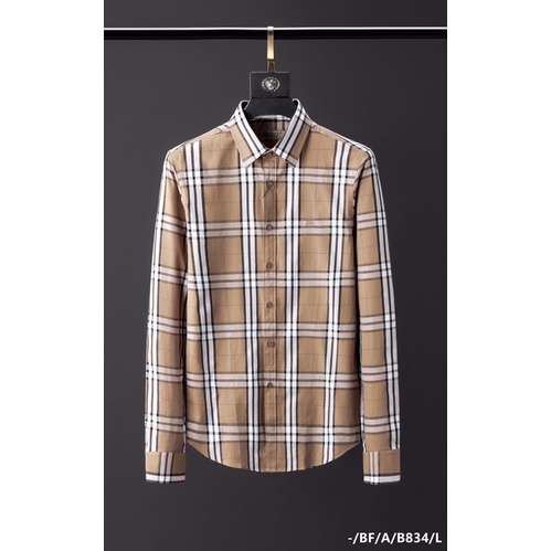 Áo sơ mi nam dài tay BURBERRY BBR caro cao cấp năng động