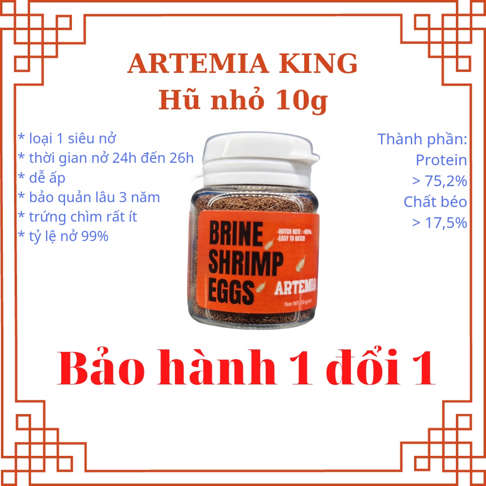 Trứng artemia, thức ăn tươi sống nhiều dinh dưỡng dạng trứng ấp nở dành cho cá cảnh