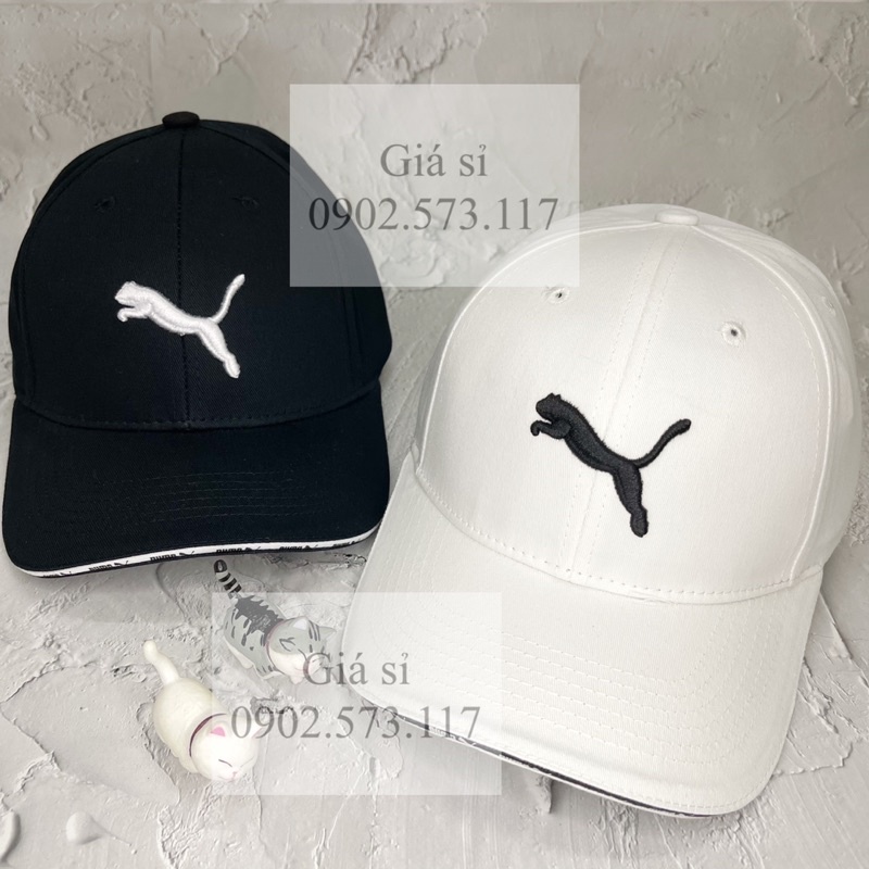 Nón kết lưỡi trai thể thao thêu P/UM kaki đơn giản cá tính full tags
