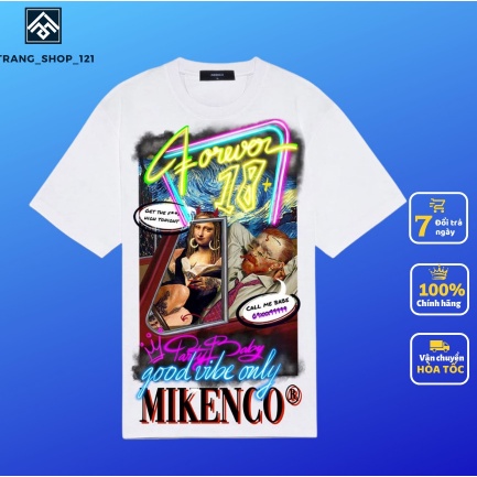 [COD  Áo T-Shirt unisex MIKENCO Vangogh AR TECHNOLOGY