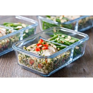 Combo 2 hộp cơm thủy tinh 1 ngăn, 2 ngăn, 3 ngăn