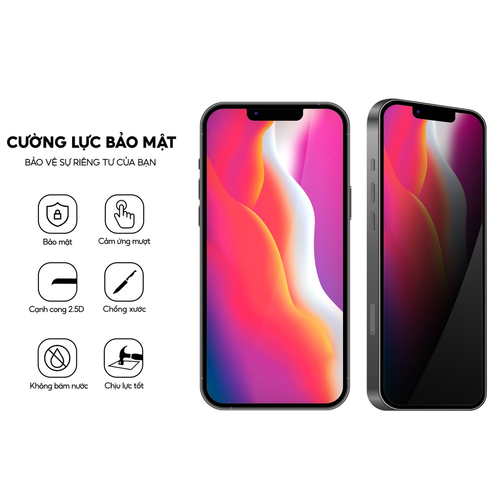 Kính Cường Lực Iphone Chống Nhìn Trộm Full Màn,KingKong 4D 6splus/7plus/8/8plus/x/xs/11/12/13/14/pro/max/plus ốp lưng