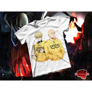 Áo thun Cotton Unisex - Anime - One-Punch Man - Saitama và genos