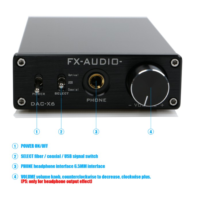 Bộ Giải Mã Âm Thanh Chất Lượng Cao Dac Fx-Audio X6