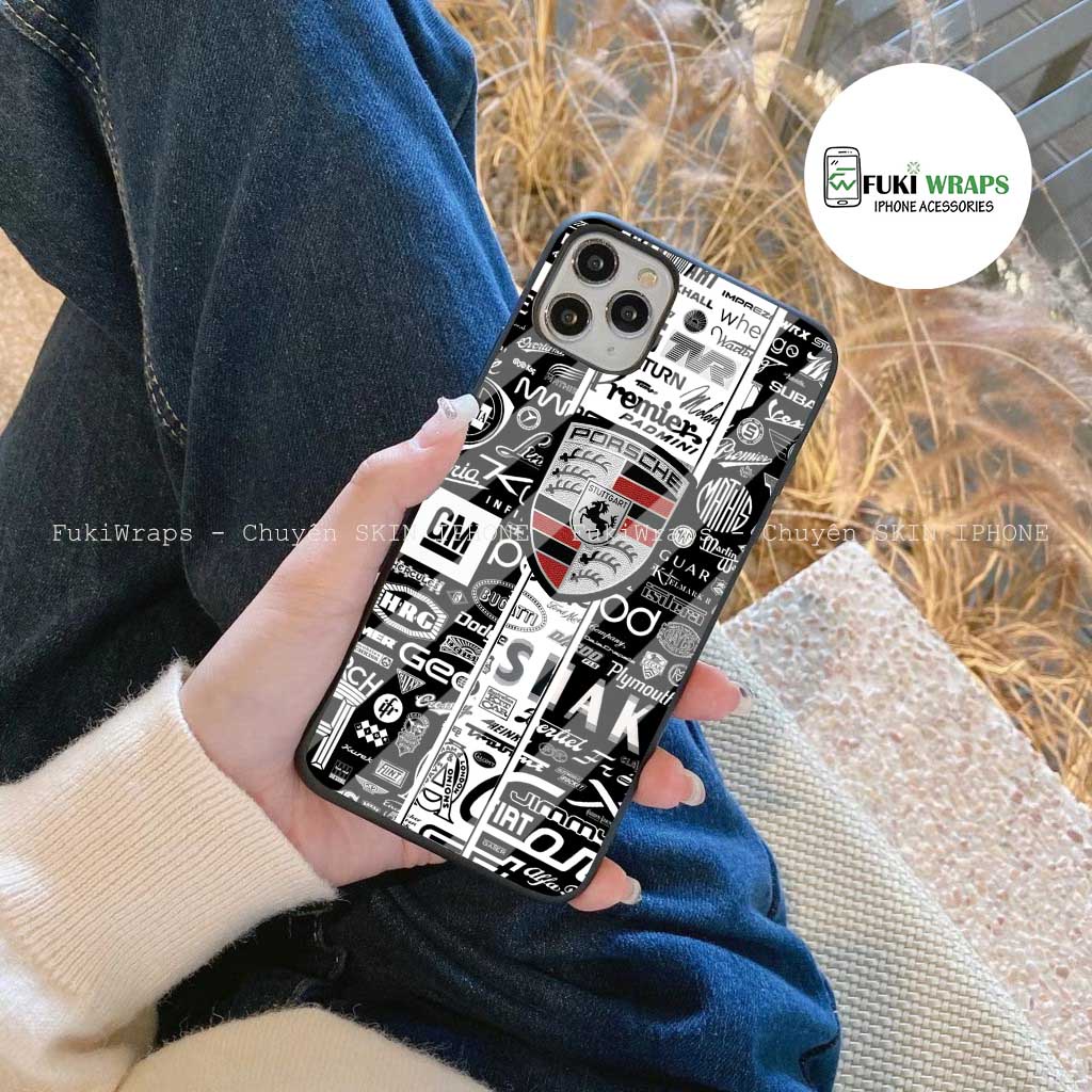 Ốp Lưng Kính Cường Lực / Case LOGO Chống Vỡ Dành Cho 13ProMax 12ProMax 11ProMax X XSMAX Fukishop