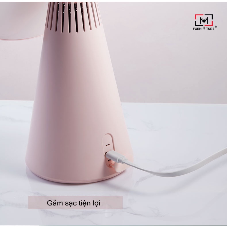 Gương led trang điểm thông minh màu hồng thương hiệu MW FURNITURE