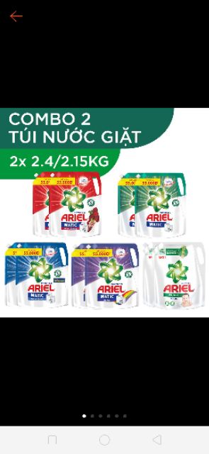 DUY NHẤT 8/8_ SHOPEE TRỢ GIÁ_ Nước giặt ariel 2.4kg