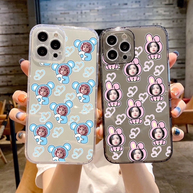 Ốp lưng in mặt theo yêu cầu ghép hình cute nhiều dòng máy