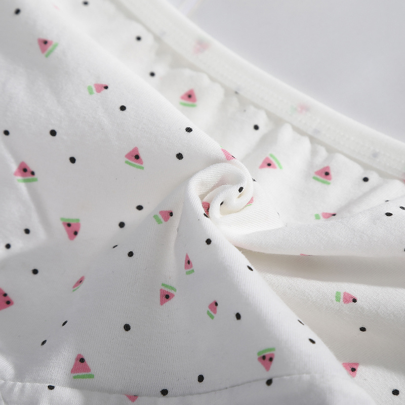 Quần Lót Cotton Levao Lưng Thấp In Hình Trái Cây Dễ Thương Cho Nữ