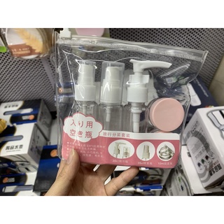 Bộ chiết mỹ phẩm 6 món mini Hàn Quốc.