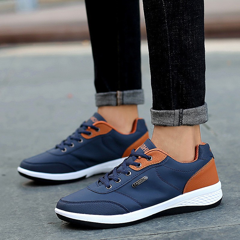Luxury Simple Men Casual Shoes Light Walking Shoes Business Sneaker