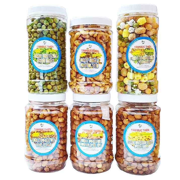 Combo 6 Hộp Đậu &amp; Hạt Đặc Biệt Tâm Đức Thiện