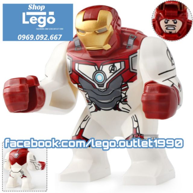 Xếp hình Người sắt Iron Man The Avengers : End Game BigFigures Lego Minifigures Lele  D206 PRCK GD206